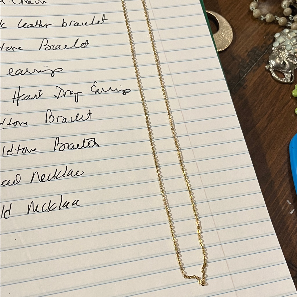 Goldtone Necklace 586